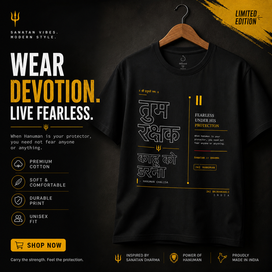 Tum Rakshak – Sanatan Vibes Hanuman Ji T-Shirt